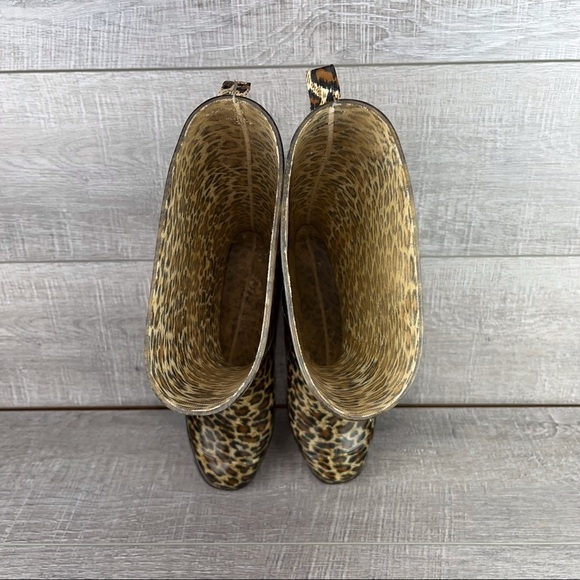 Capelli sz 8 leopard print rain boots wellies - Picture 7 of 9